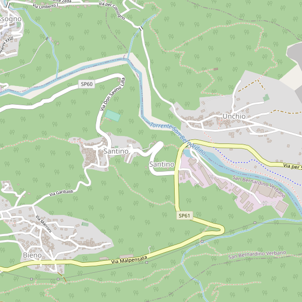 Thumbnail mappa stradale di San Bernardino Verbano