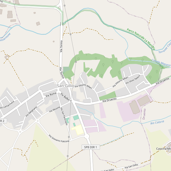 Thumbnail mappa ospedali di San Gillio
