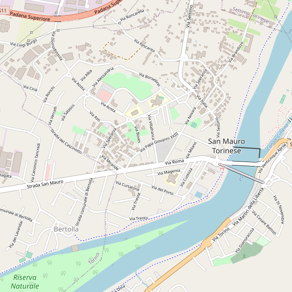 Thumbnail mappa stradale di San Mauro Torinese