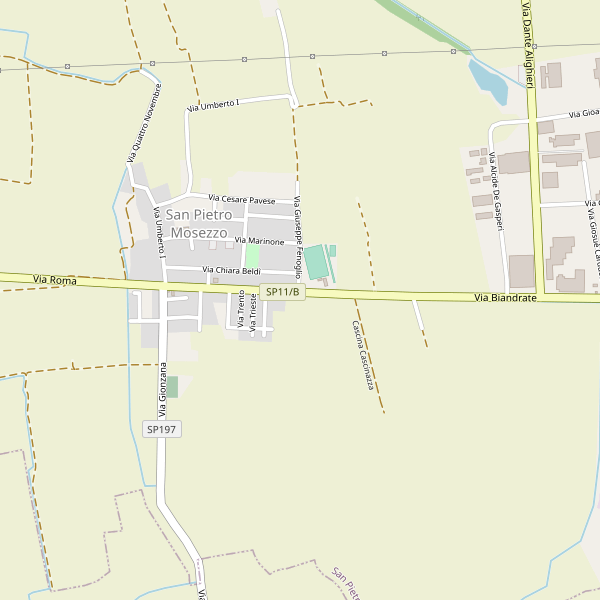 Thumbnail mappa stradale di San Pietro Mosezzo