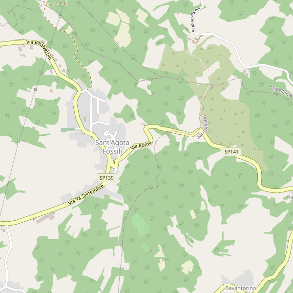 Thumbnail mappa piscine di Sant'Agata Fossili
