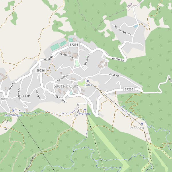 Thumbnail mappa stradale di Sauze d'Oulx