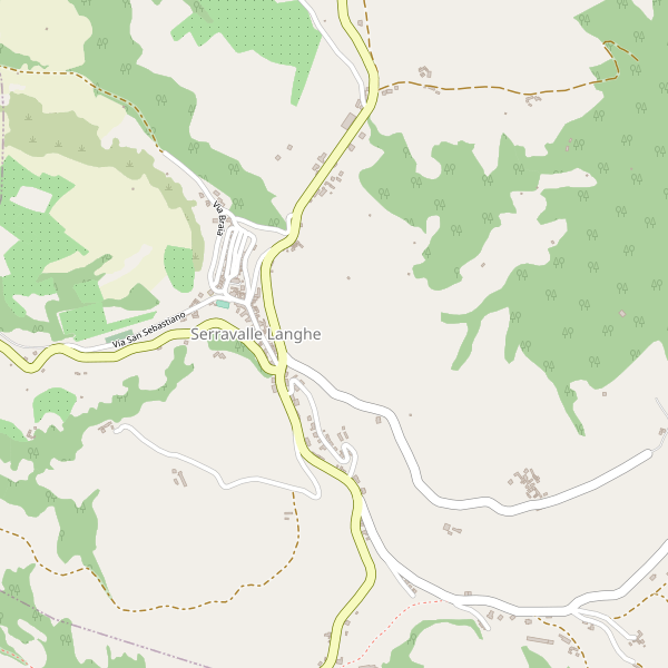 Thumbnail mappa stradale di Serravalle Langhe