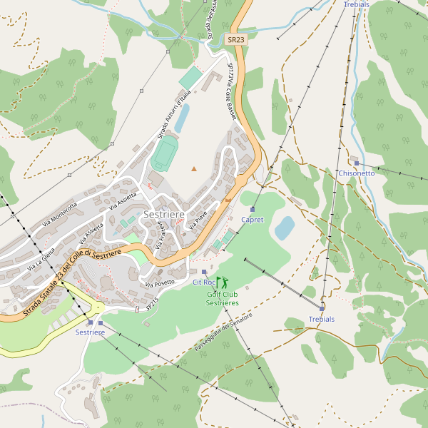 Thumbnail mappa campeggi di Sestriere