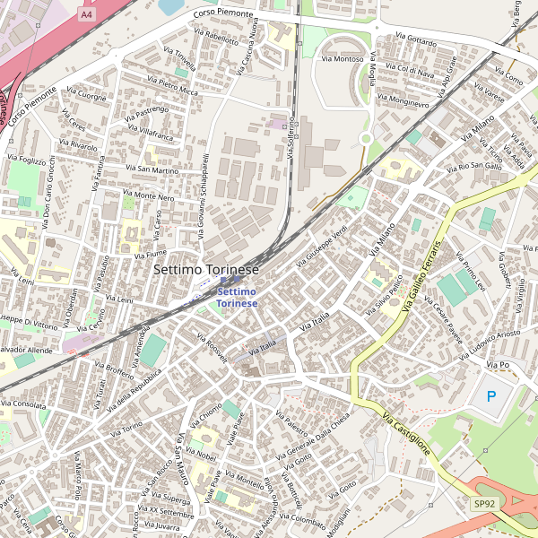 Thumbnail mappa stradale di Settimo Torinese