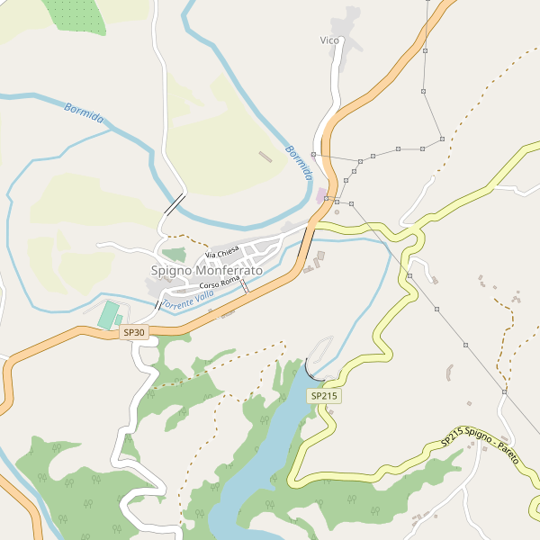 Thumbnail mappa stradale di Spigno Monferrato