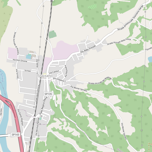 Thumbnail mappa stradale di Stazzano