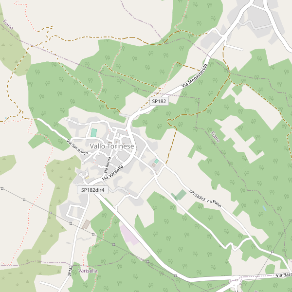 Thumbnail mappa stradale di Vallo Torinese