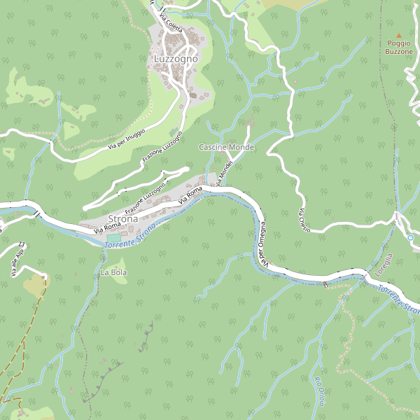 Thumbnail mappa stradale di Valstrona