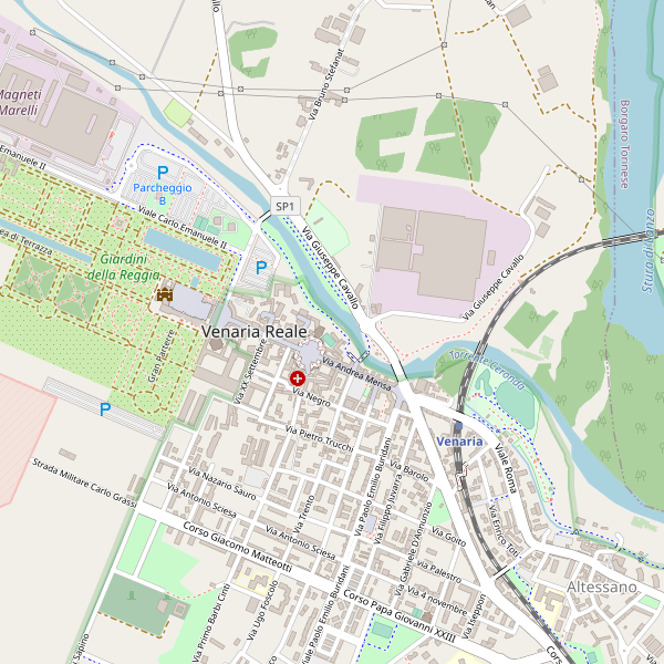 Thumbnail mappa stradale di Venaria Reale