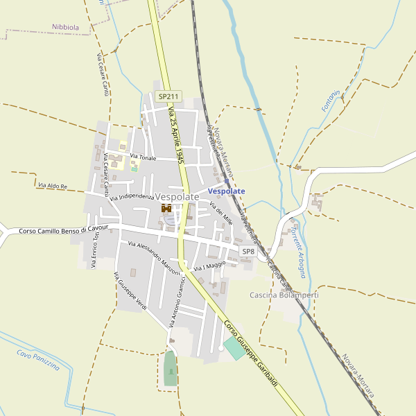 Thumbnail mappa stradale di Vespolate