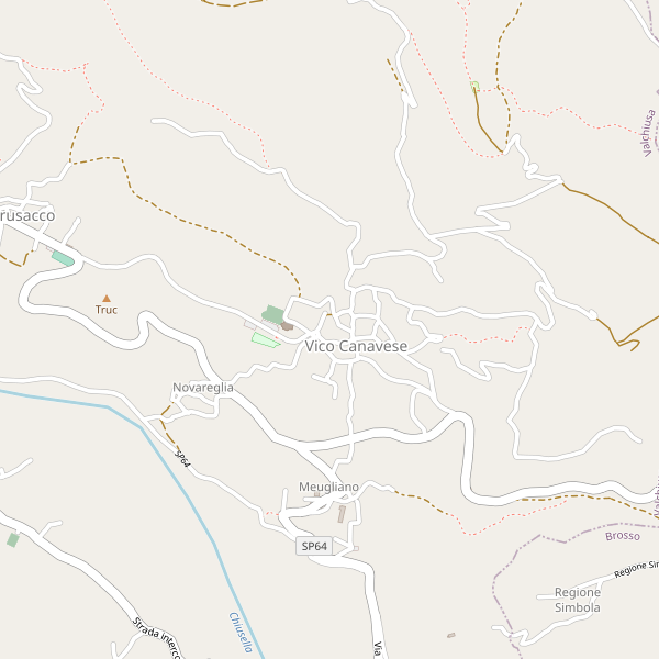 Thumbnail mappa stradale di Vico Canavese