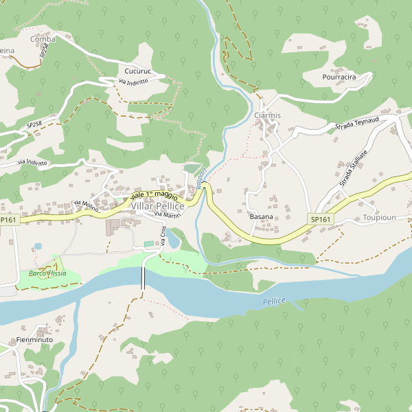 Thumbnail mappa stradale di Villar Pellice