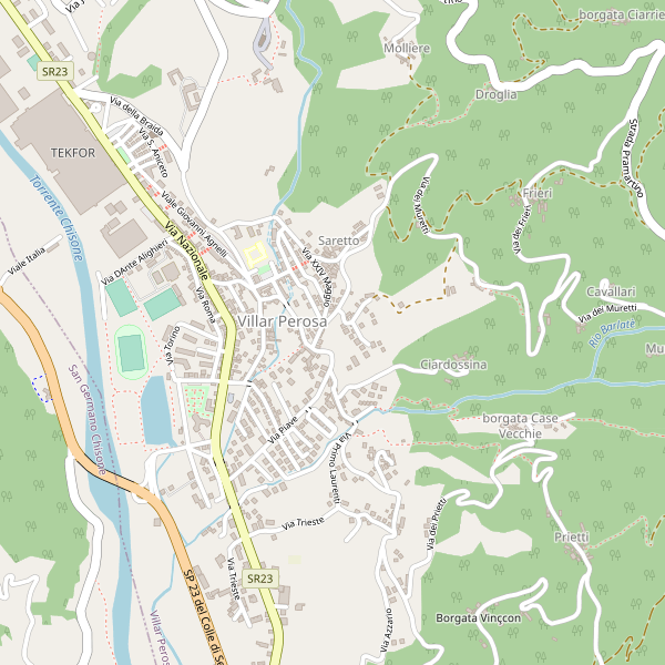 Thumbnail mappa stradale di Villar Perosa
