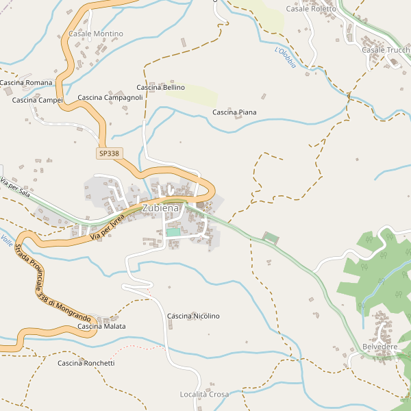 Thumbnail mappa stradale di Zubiena