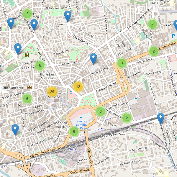 Thumbnail mappa bar di Asti