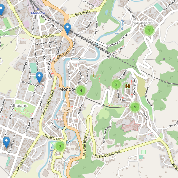 Thumbnail mappa chiese di Mondovì