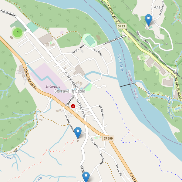 Thumbnail mappa chiese di Serravalle Sesia