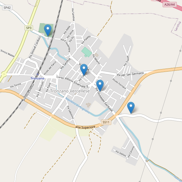 Thumbnail mappa chiese di Tronzano Vercellese