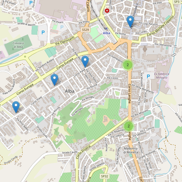 Thumbnail mappa farmacie di Alba
