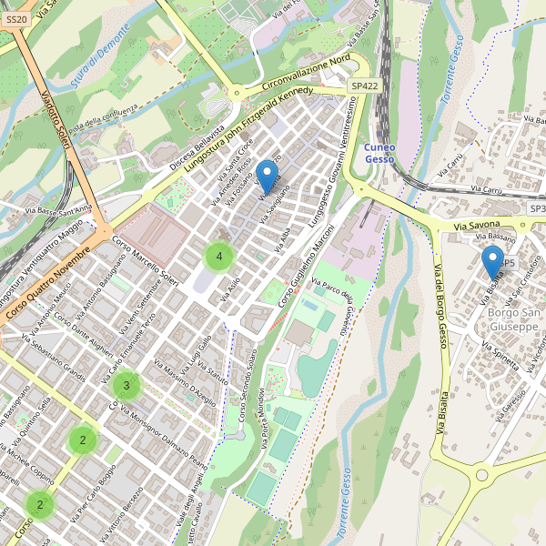 Thumbnail mappa farmacie Cuneo