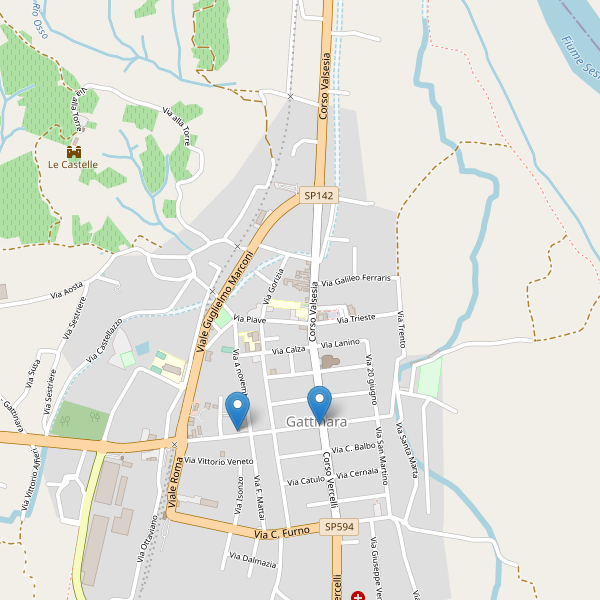 Thumbnail mappa farmacie di Gattinara