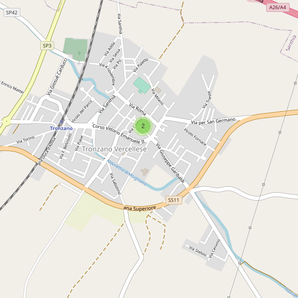 Thumbnail mappa farmacie di Tronzano Vercellese