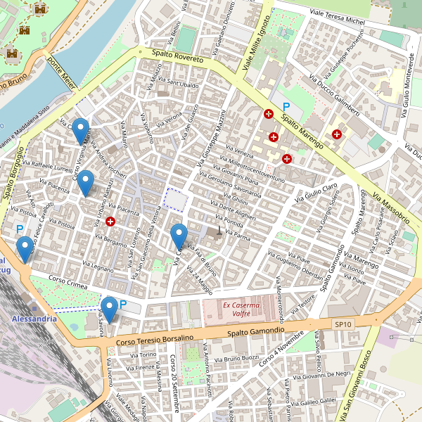 Thumbnail mappa hotel di Alessandria
