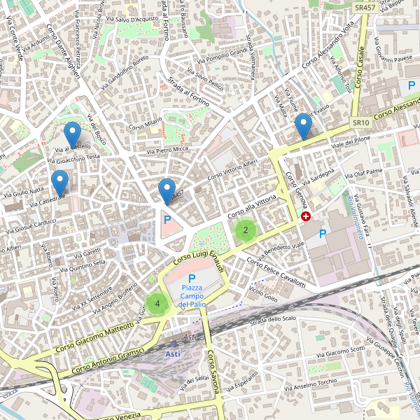 Thumbnail mappa hotel di Asti
