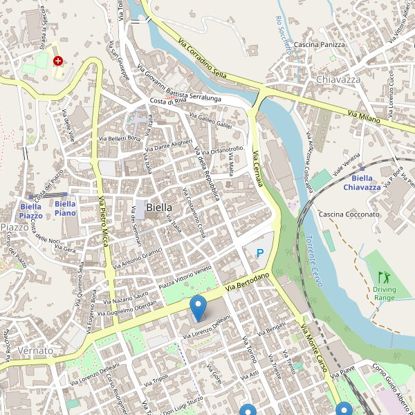 Thumbnail mappa hotel Biella