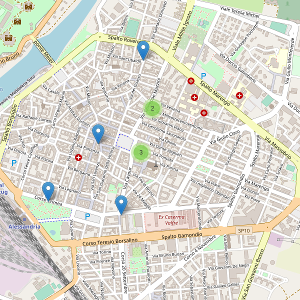 Thumbnail mappa musei di Alessandria
