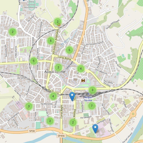Thumbnail mappa parcheggi di Acqui Terme