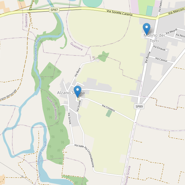 Thumbnail mappa parcheggi di Alzano Scrivia
