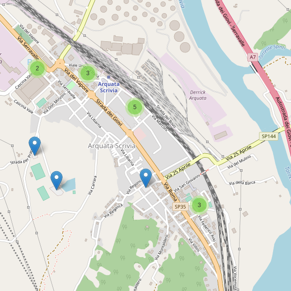 Thumbnail mappa parcheggi di Arquata Scrivia