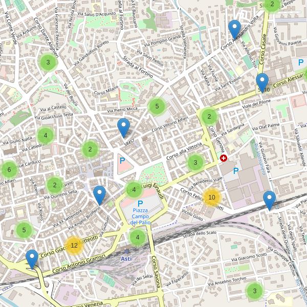 Thumbnail mappa parcheggi di Asti