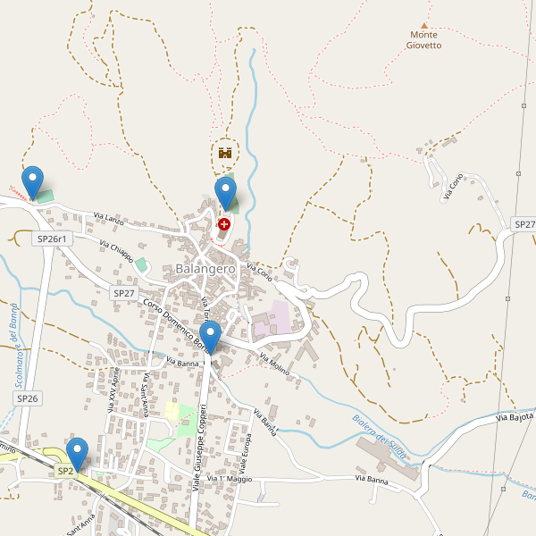 Thumbnail mappa parcheggi di Balangero