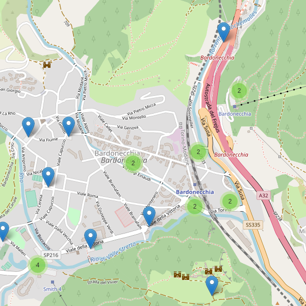 Thumbnail mappa parcheggi di Bardonecchia