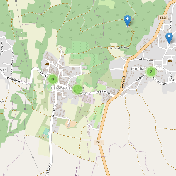 Thumbnail mappa parcheggi di Barone Canavese