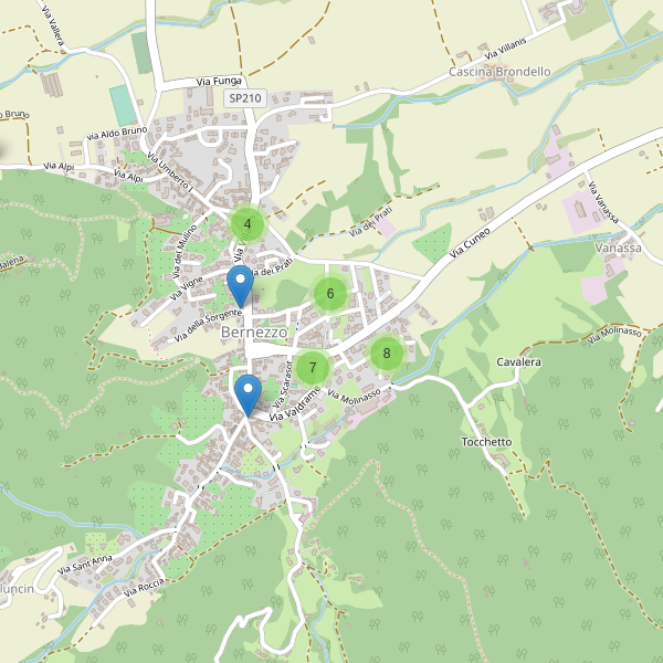 Thumbnail mappa parcheggi di Bernezzo