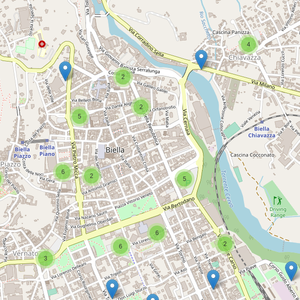Thumbnail mappa parcheggi Biella