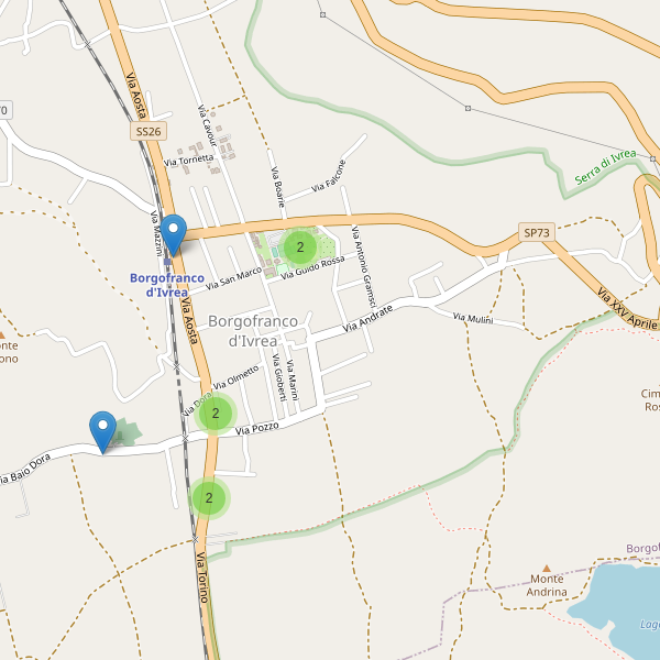 Thumbnail mappa parcheggi di Borgofranco d'Ivrea