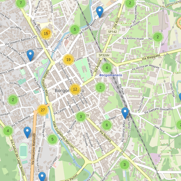 Thumbnail mappa parcheggi di Borgomanero