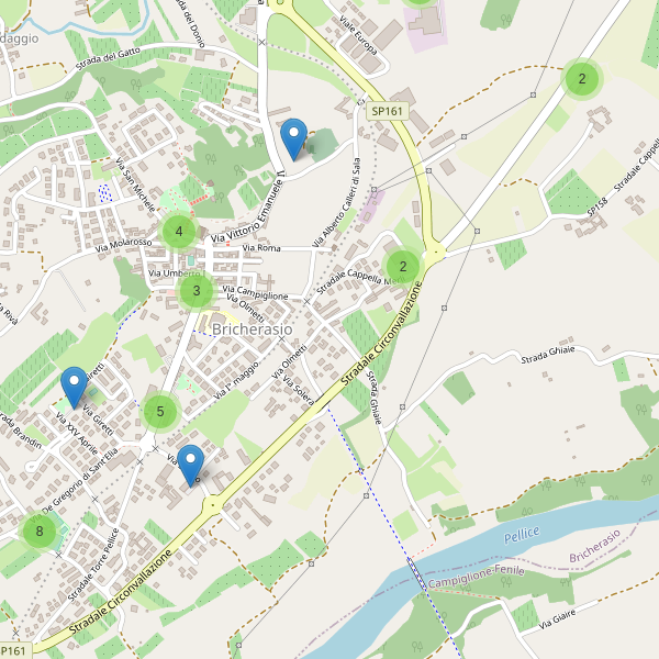 Thumbnail mappa parcheggi di Bricherasio
