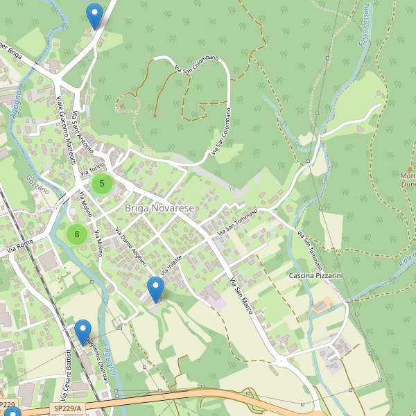 Thumbnail mappa parcheggi di Briga Novarese