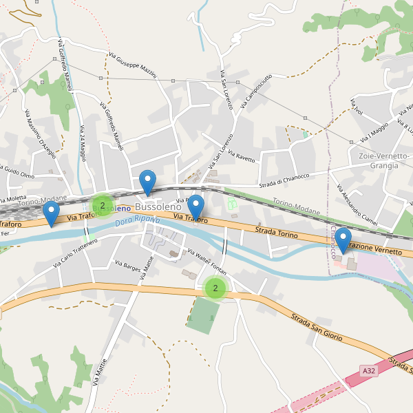 Thumbnail mappa parcheggi di Bussoleno