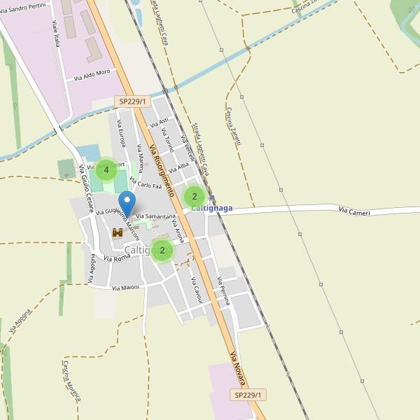 Thumbnail mappa parcheggi di Caltignaga