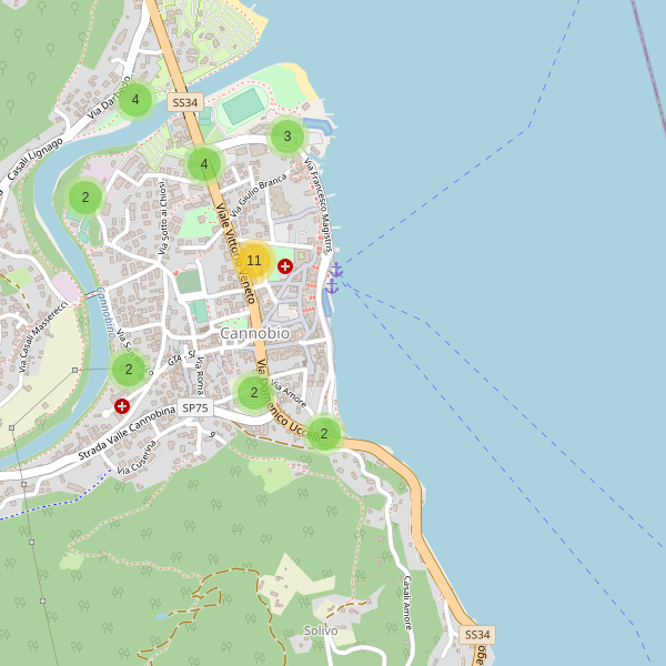 Thumbnail mappa parcheggi di Cannobio