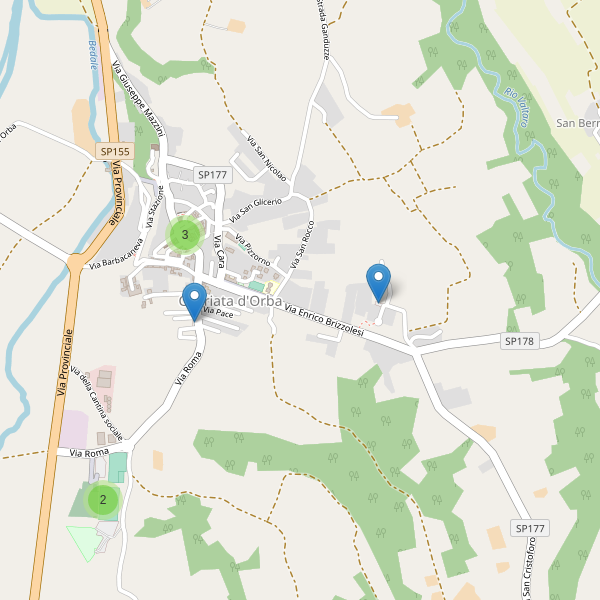 Thumbnail mappa parcheggi di Capriata d'Orba