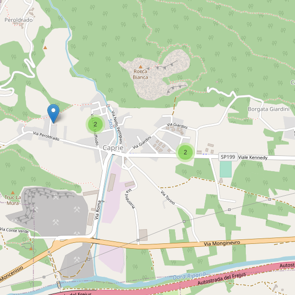 Thumbnail mappa parcheggi di Caprie