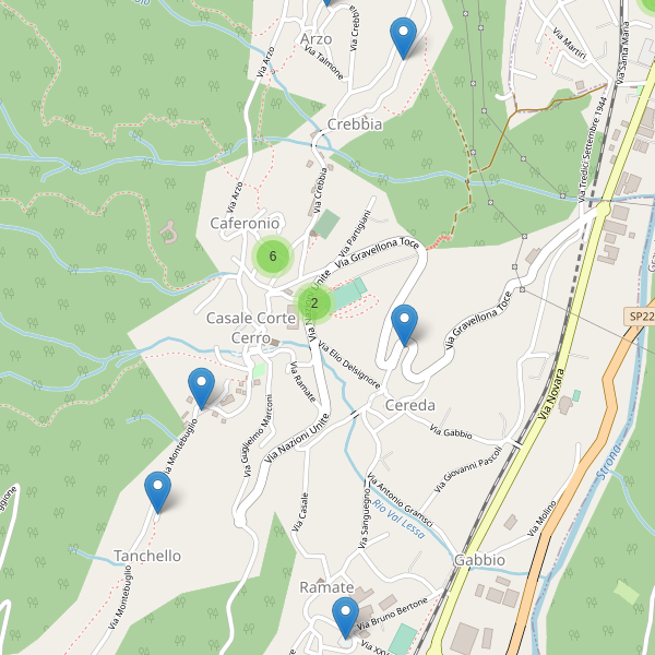 Thumbnail mappa parcheggi di Casale Corte Cerro